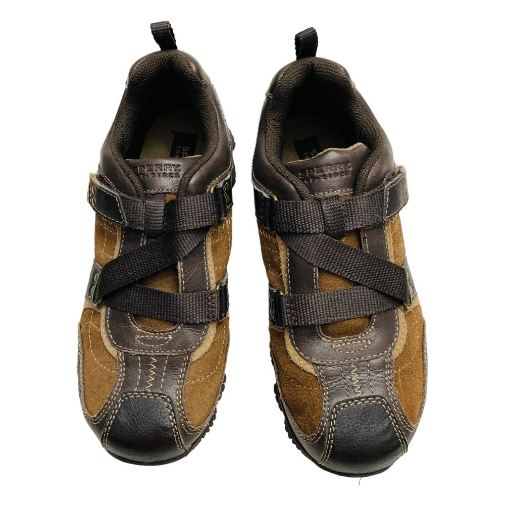 B-Sperry, 2, leather top sider ballast shoes sneakers, brown